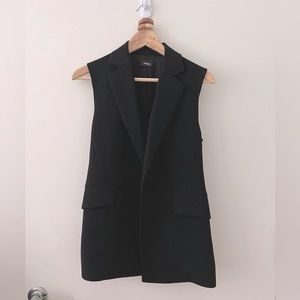 Black Theory vest with belt at back